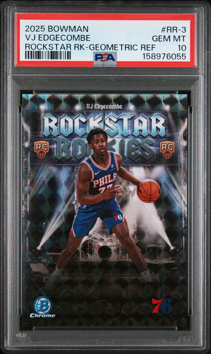 2025 #RR-3 VJ Edgecombe PSA 10 Bowman Chrome Rockstar Rookies