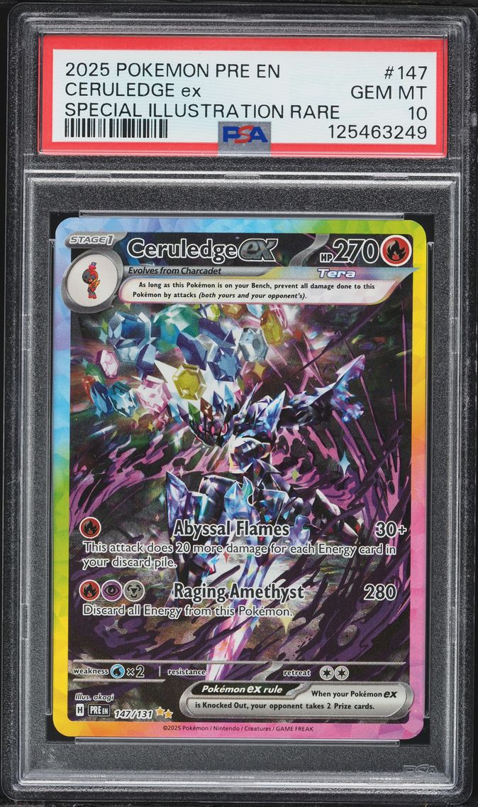 2025 #147 Ceruledge EX PSA 10 Pr