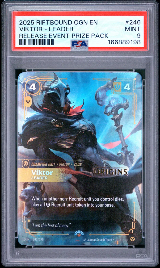 2025 #246 Viktor - Leader PSA 9 Riftbound: League of Legends Ogn-Origins