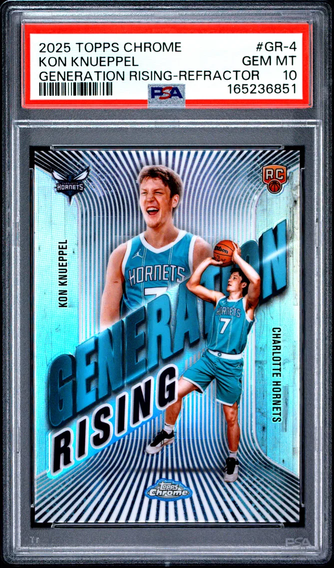 2025 #GR-4 Kon Knueppel PSA 10 Topps Chrome Generation Rising