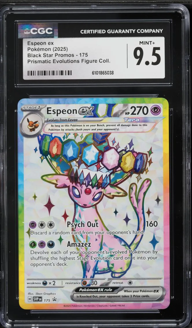 2025 #175 Espeon EX CGC 9.5 Svp EN-SV Black Star Promo Pokemon