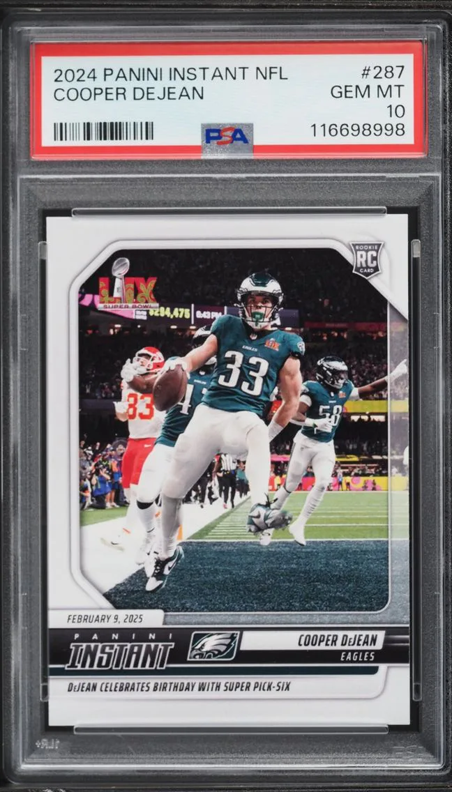 2024 #287 Cooper Dejean PSA 10 Panini Instant NFL ROOKIE /4354