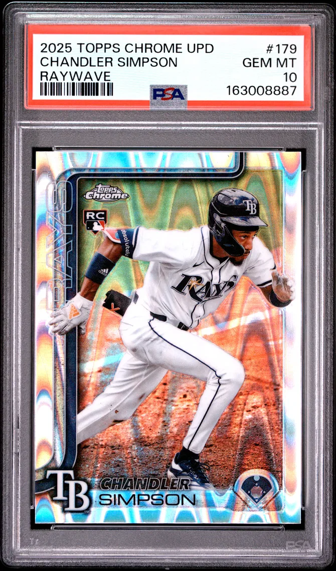 2025 #179 Chandler Simpson PSA 10 Topps Chrome Update