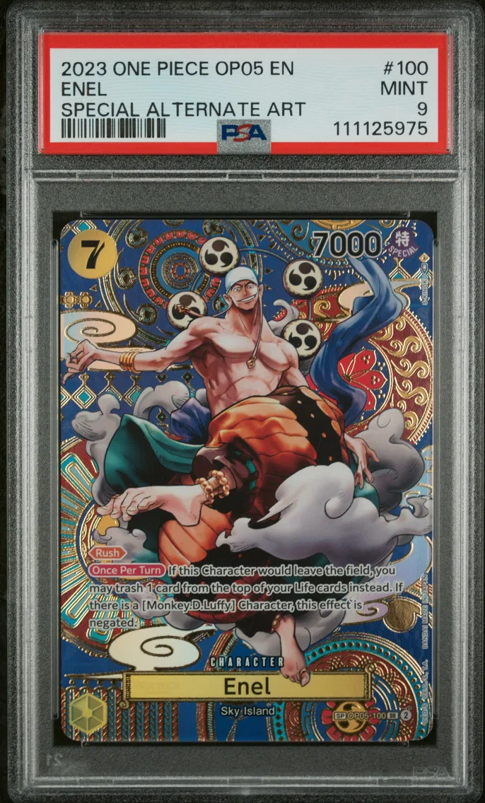 2023 #100 Enel PSA 9 One Piece OP05-Awakening of the New Era