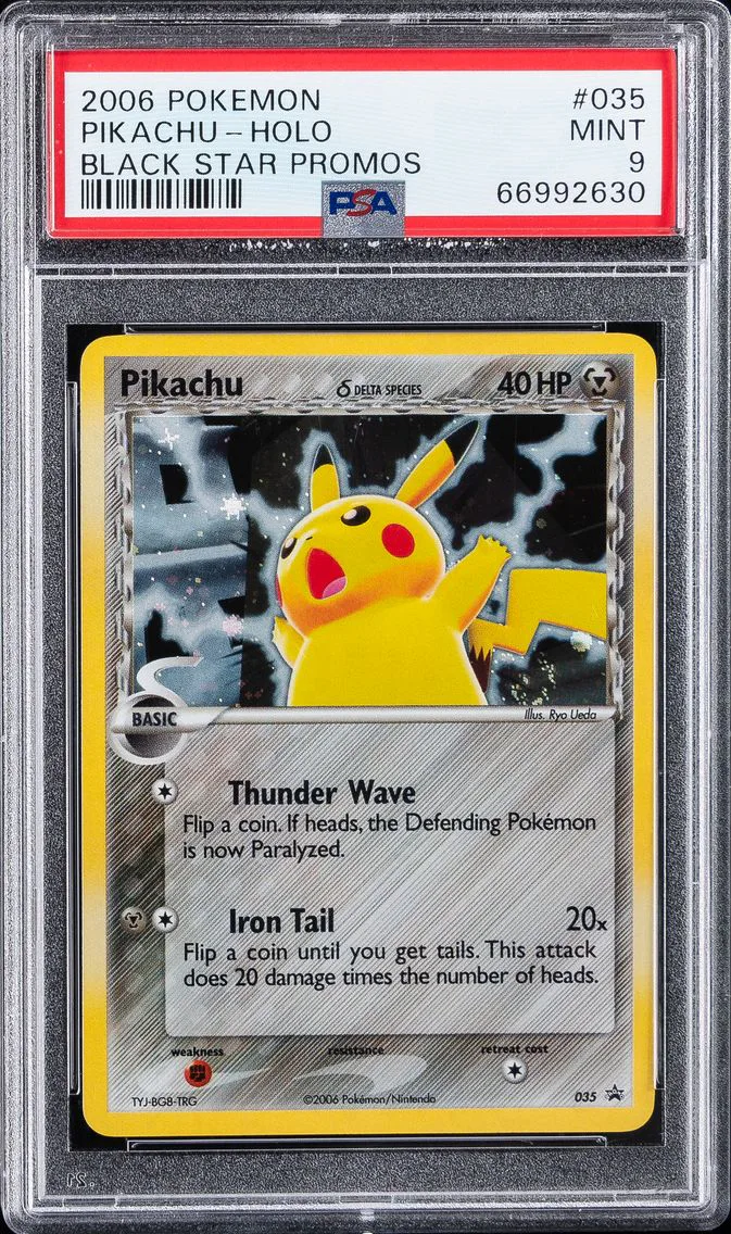 2006 #035 Pikachu-Holo PSA 9 Black Star Promos Pokemon