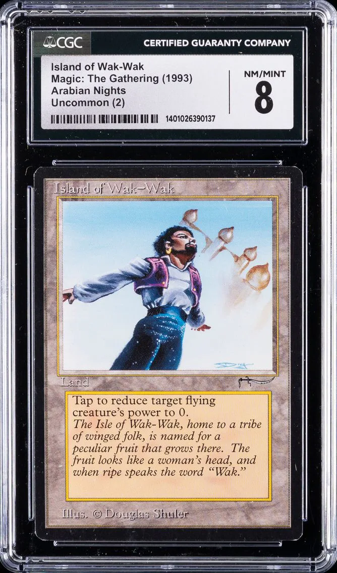 1993 Island of Wak-Wak CGC 8 Magic: The Gathering Arabian Nights