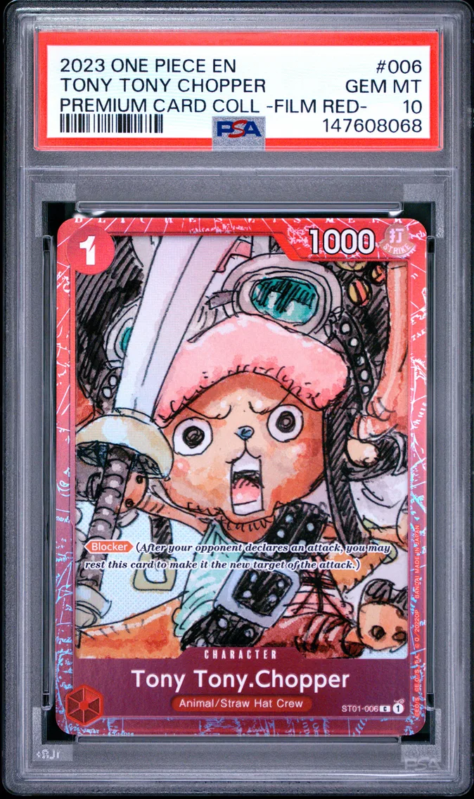2023 #006 Tony Tony Chopper PSA 10 One Piece Premium Card Collection -One Piece Film Red-