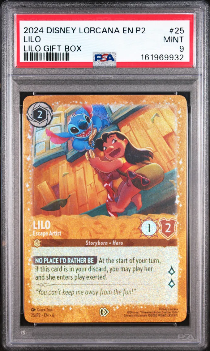 2024 #25 Lilo - Escape Artist PSA 9 Disney Lorcana EN P2-Promo
