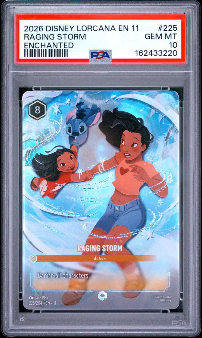 2026 #225 Raging Storm PSA 10 Disney Lorcana EN 11-Winterspell