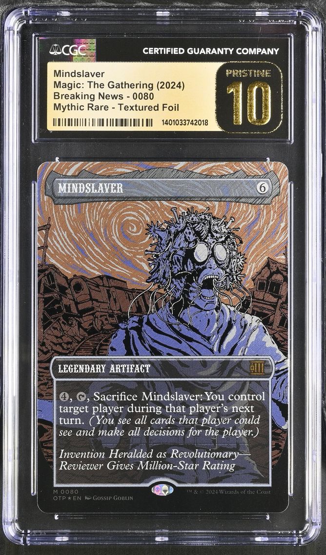 2024 #80 Textured Foil Mindslaver CGC 10 Magic The Gathering MTG Breaking News