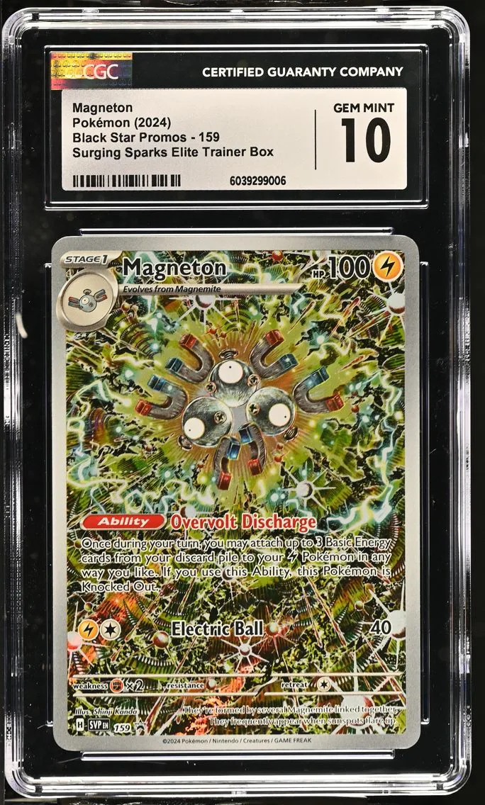 2024 #159 Magneton CGC 10 Black Star Promos - Scarlet & Violet SVP EN - English