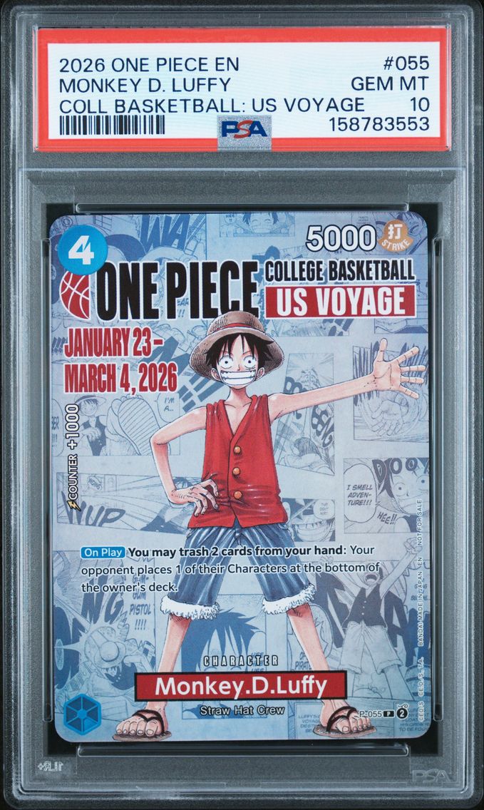 2026 #055 Monkey D. Luffy PSA 10 One Piece Promos