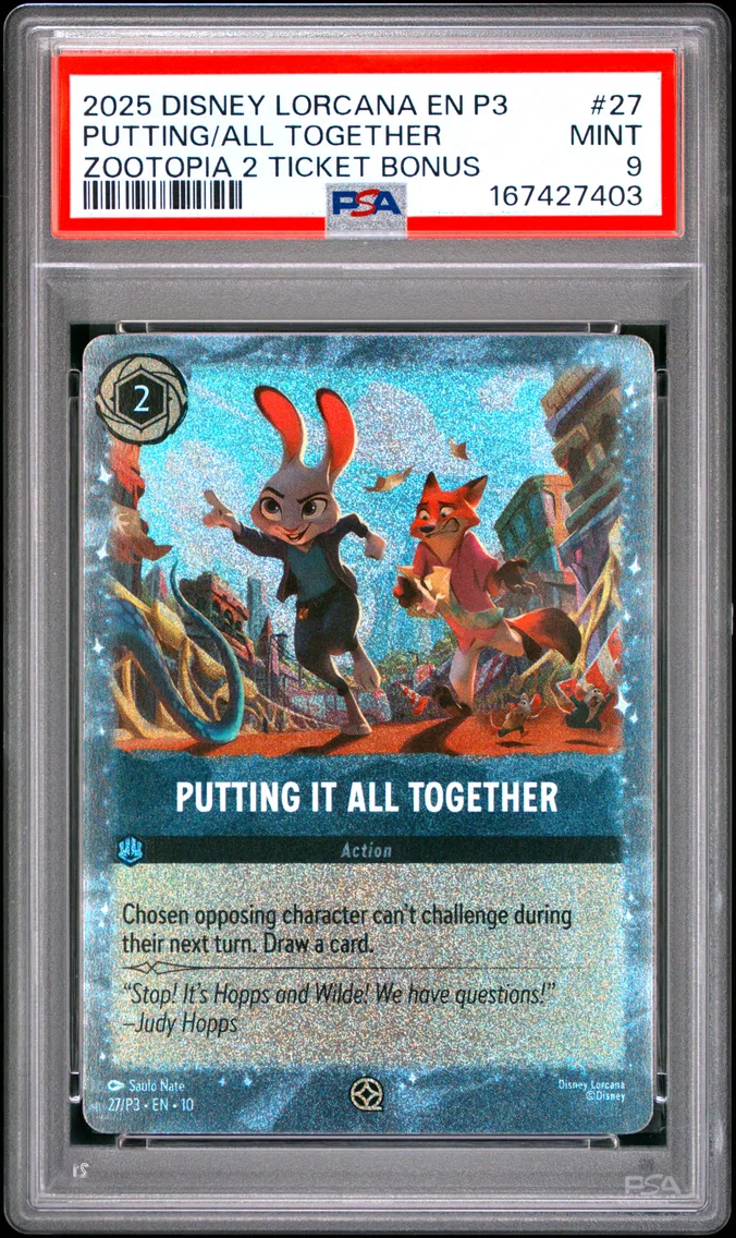 2025 #27 Putting It All Together PSA 9 Disney Lorcana EN P3-Promo