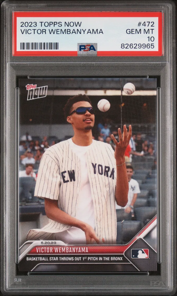 2023 #472 Victor Wembanyama PSA 10 Topps Now