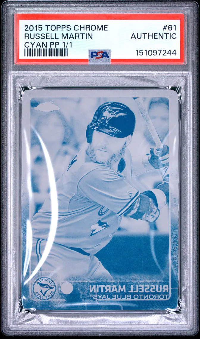 2015 #61 Russell Martin PSA Topps Chrome