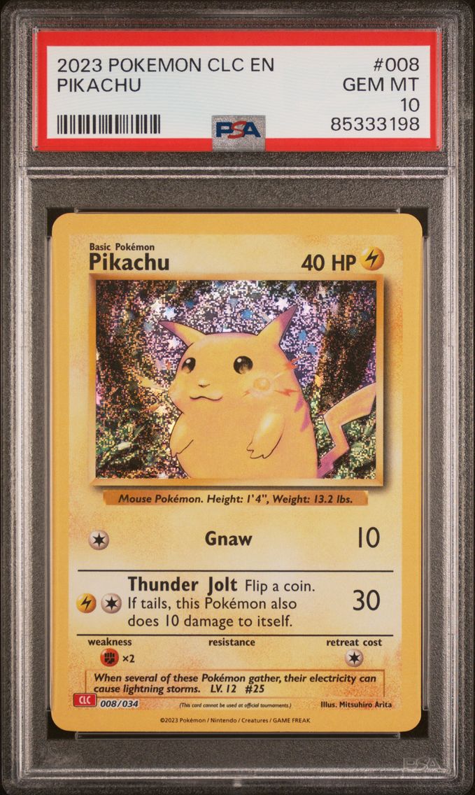 2023 #008 Pikachu PSA 10 Clc-Trading Card Game Classic Charizard & HO-Oh EX Deck