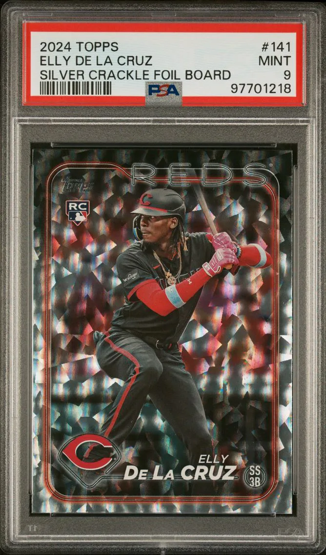 2024 TOPPS | SILVER CRACKLE FOIL BOARD #141 ELLY DE LA CRUZ