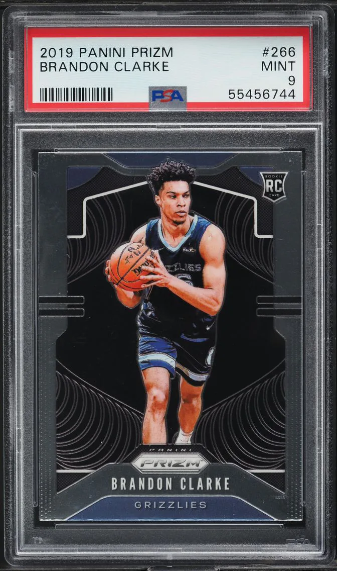 2019 Panini Prizm Brandon Clarke ROOKIE #266 PSA 9 MINT