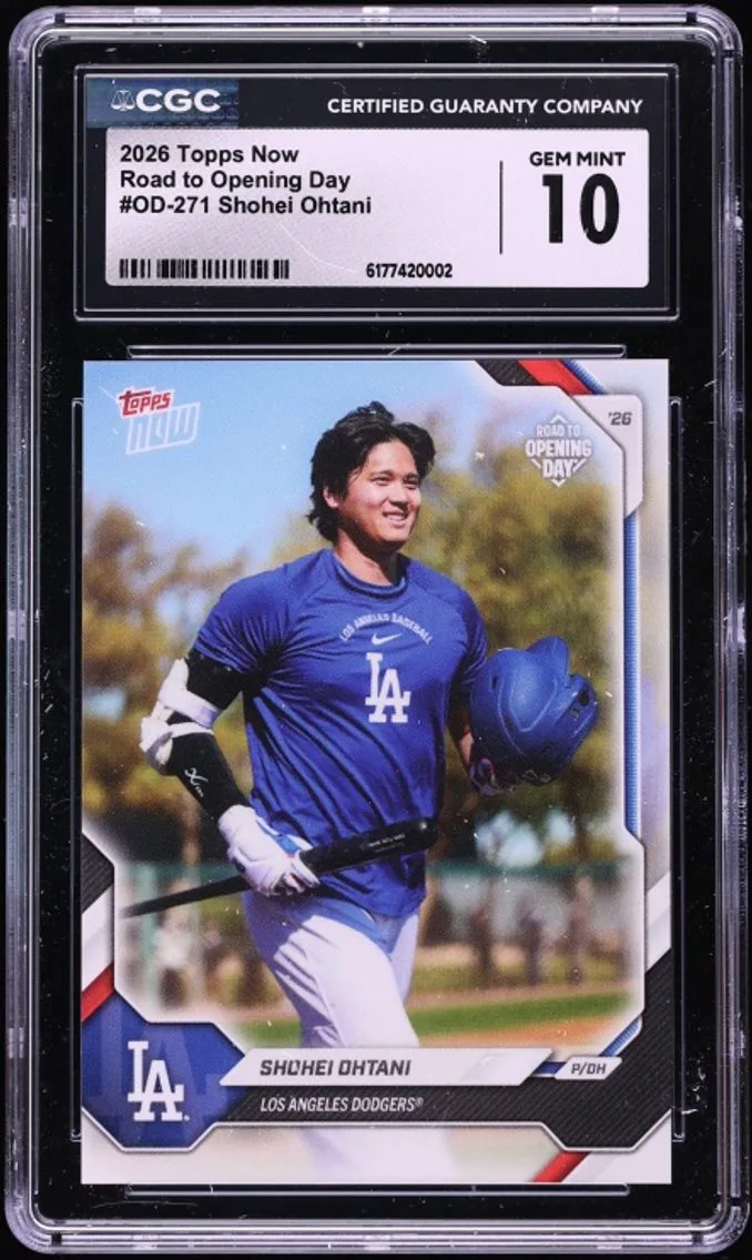 2026 Topps Now Road To Opening Day Shohei Ohtani #OD-271 CGC 10 GEM MINT