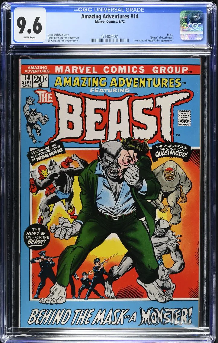 1972 Amazing Adventures #14 CGC 9.6 Marvel Comics