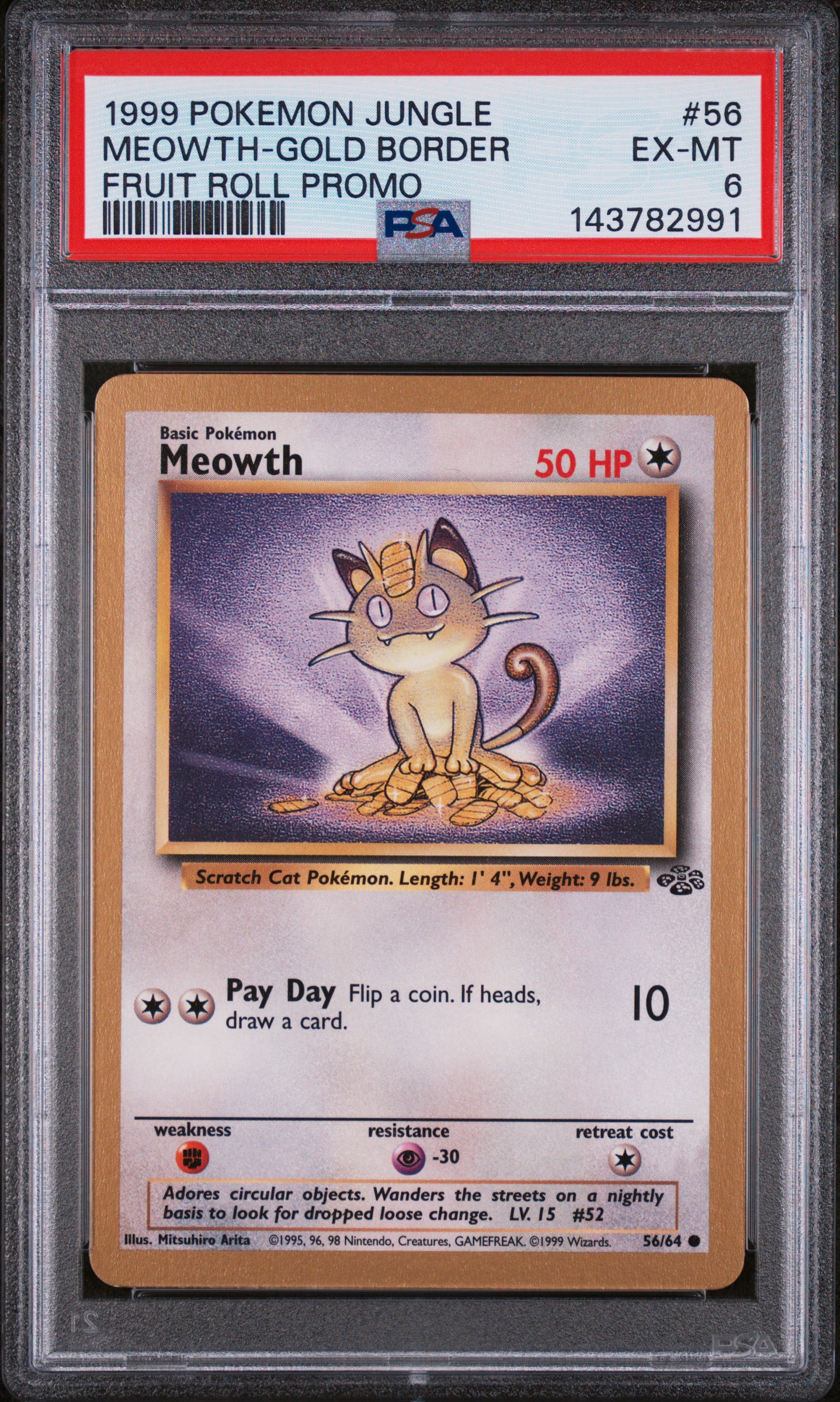 Meowth-Gold Border
