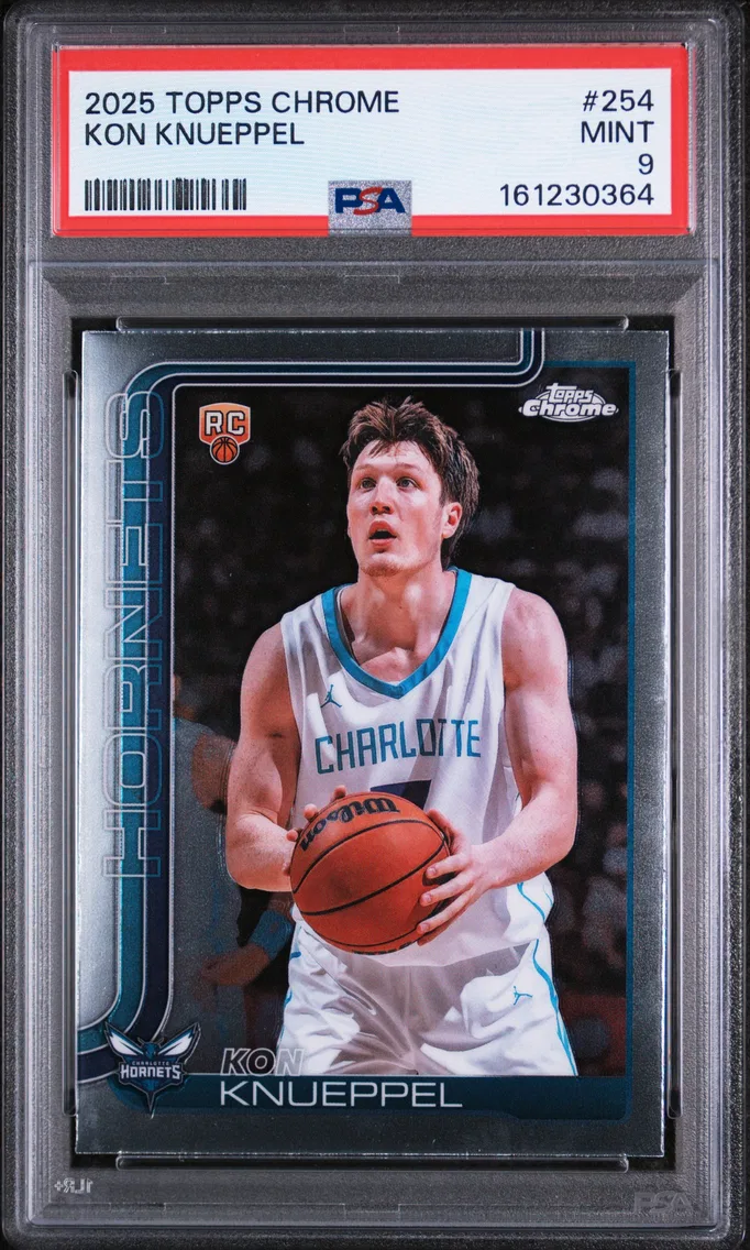 2025 #254 Kon Knueppel PSA 9 Topps Chrome