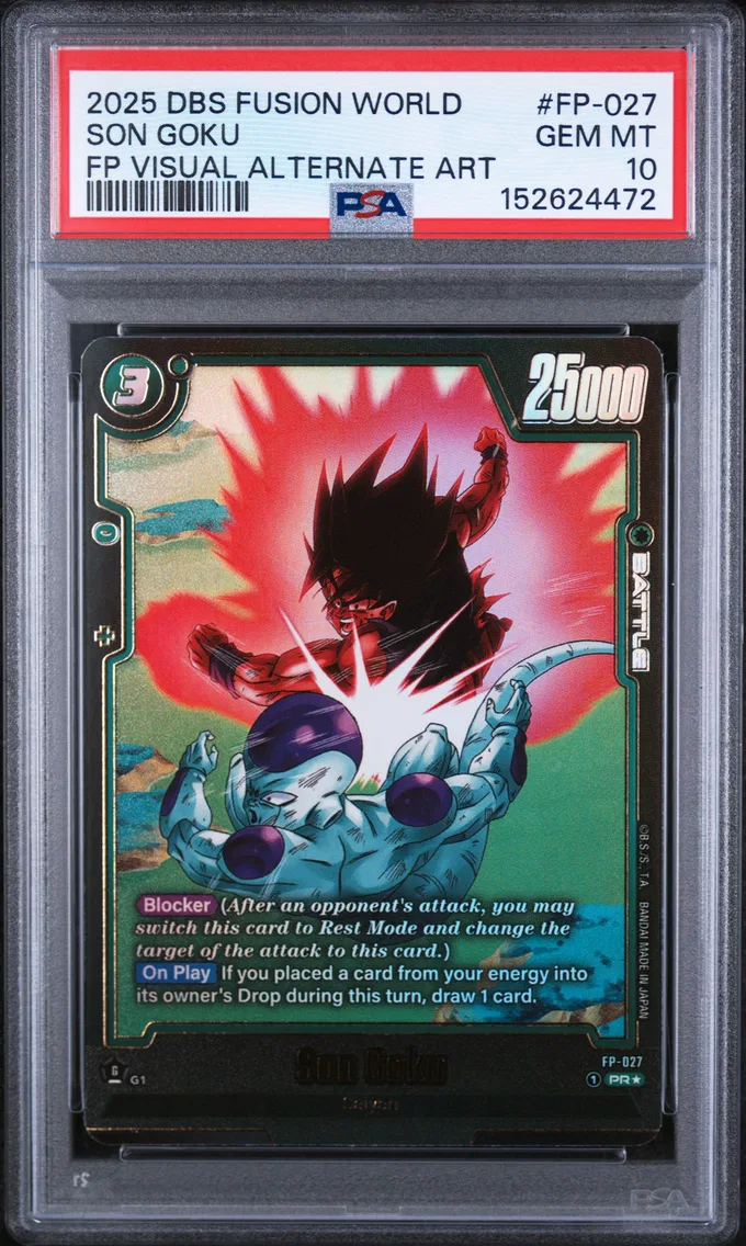 2025 #FP-027 Son Goku PSA 10 Dragon Ball Super Card Game Fusion World Wish for Shenron