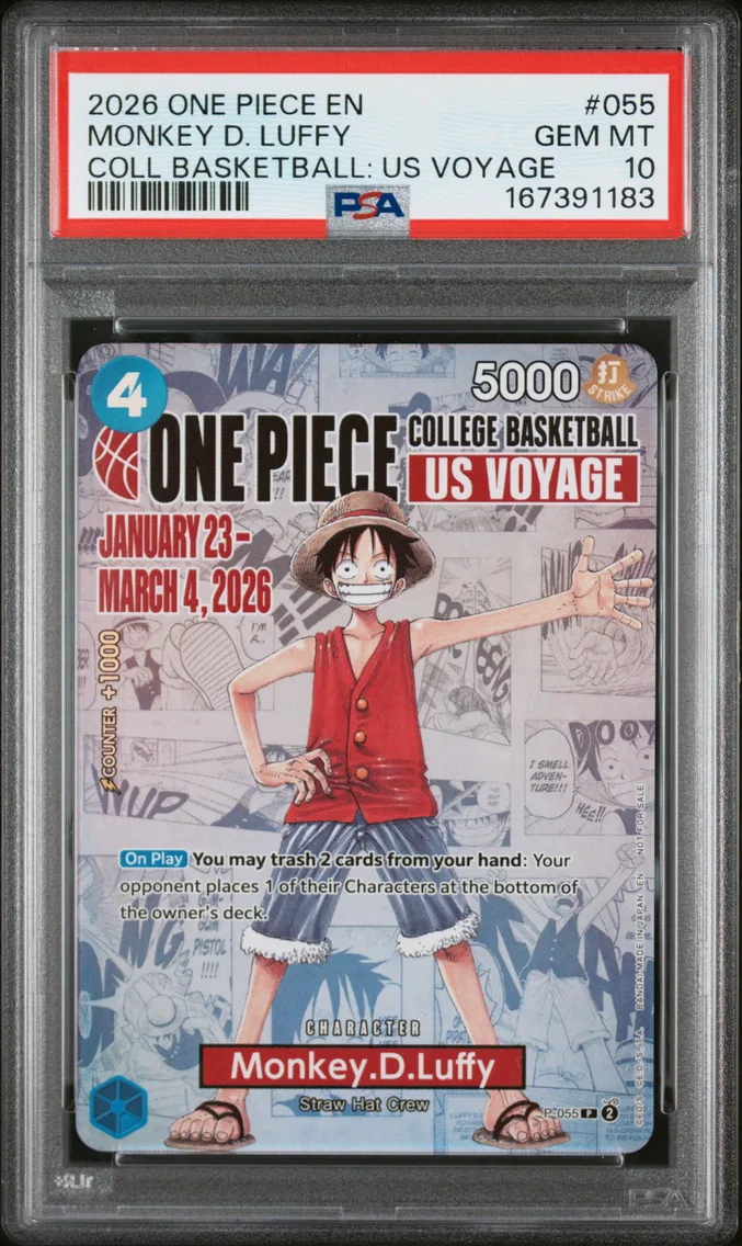 2026 #055 Monkey D. Luffy PSA 10 One Piece Promos