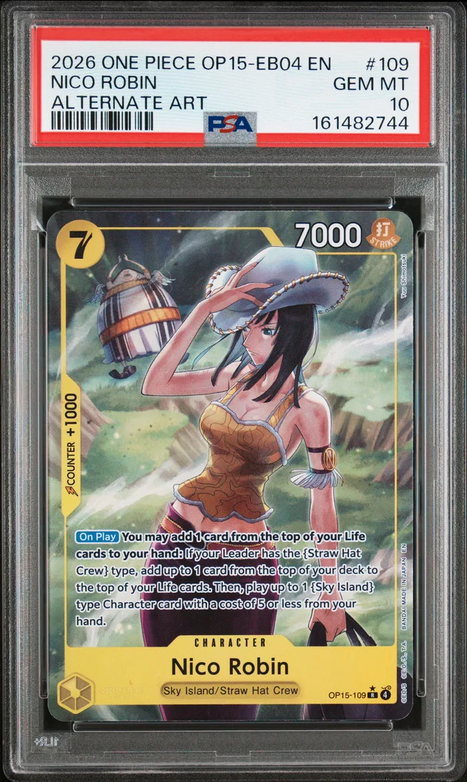 2026 #109 Nico Robin PSA 10 One Piece OP15-EB04-Adventure on Kami's Island