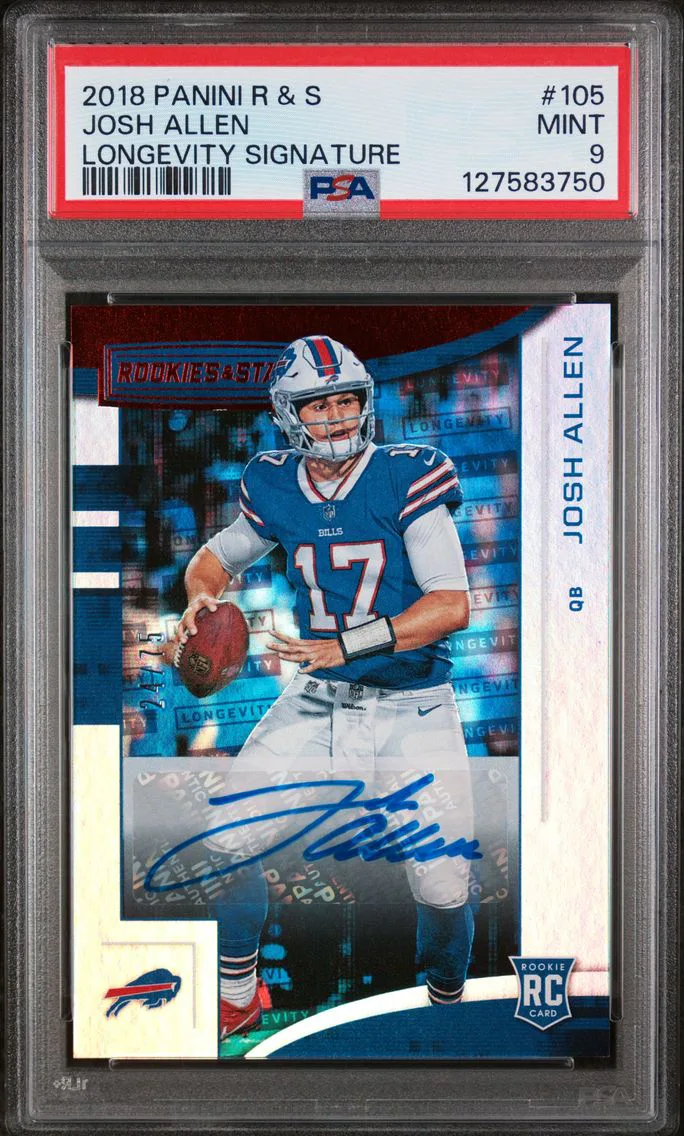 2018 #105 Josh Allen PSA 9 Panini Rookies & Stars