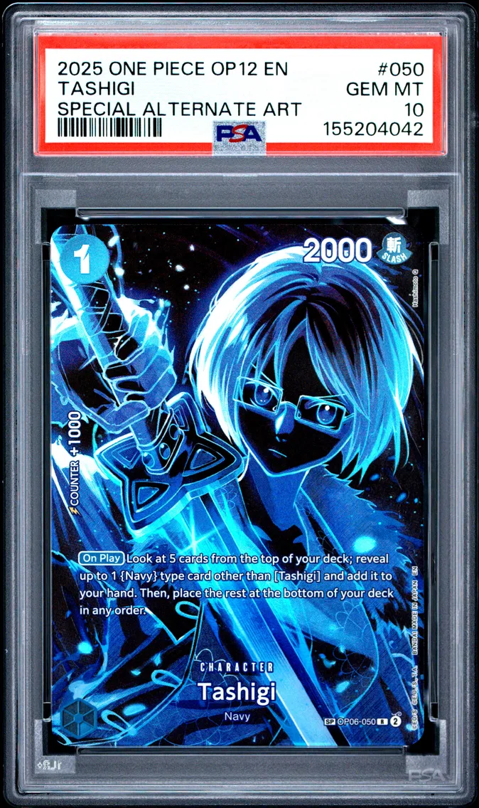 2025 #050 Tashigi PSA 10 One Piece OP12-Legacy of the Master