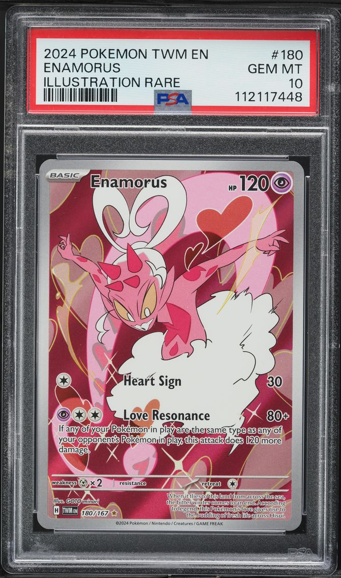 2024 #180 Enamorus PSA 10 Twm EN-Twilight Masquerade Pokemon