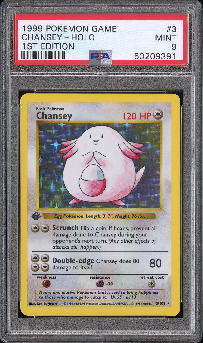 1999 #3 Chansey-Holo 1st Edition