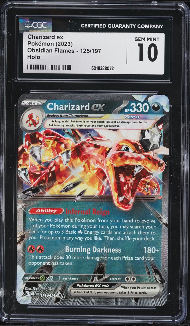 2023 #125 Charizard EX CGC 10 Ob