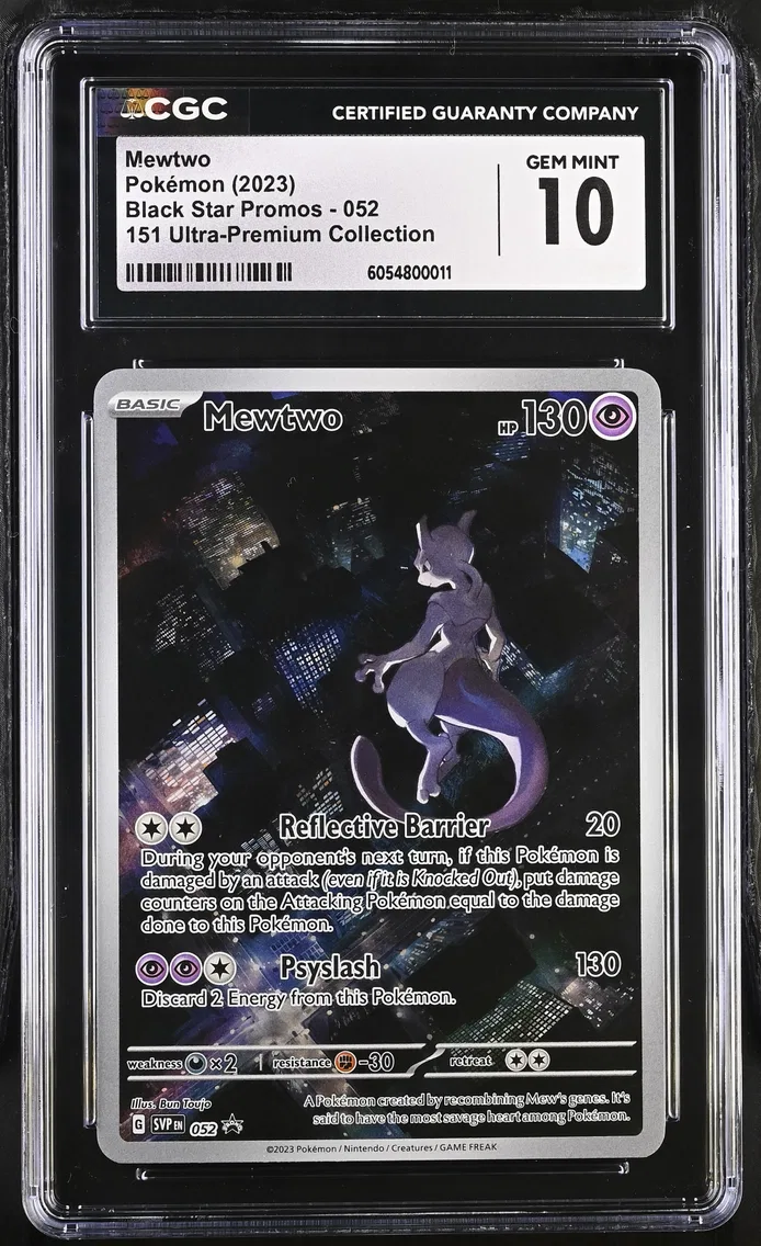 2023 #052 Mewtwo CGC 10 Black Star Promos - Scarlet & Violet SVPEN - English