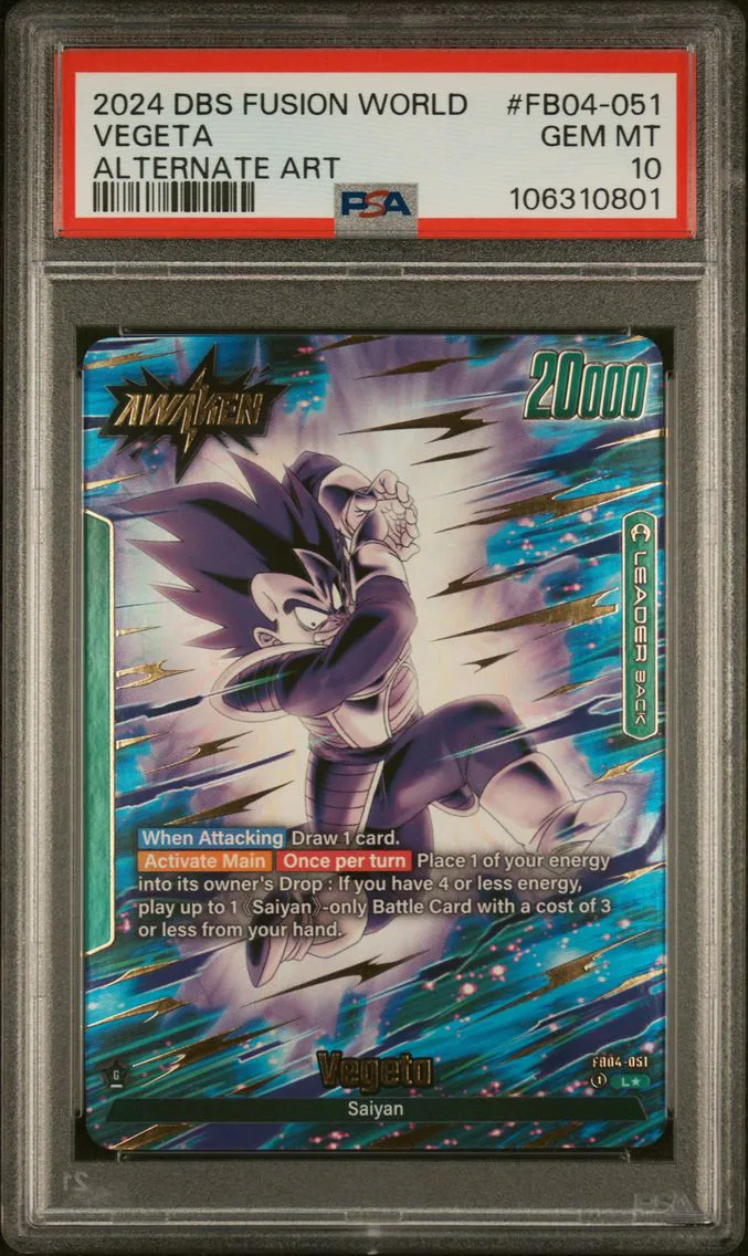 2024 #FB04-051 Vegeta PSA 10 Dragon Ball Super Card Game Fusion World Ultra Limit