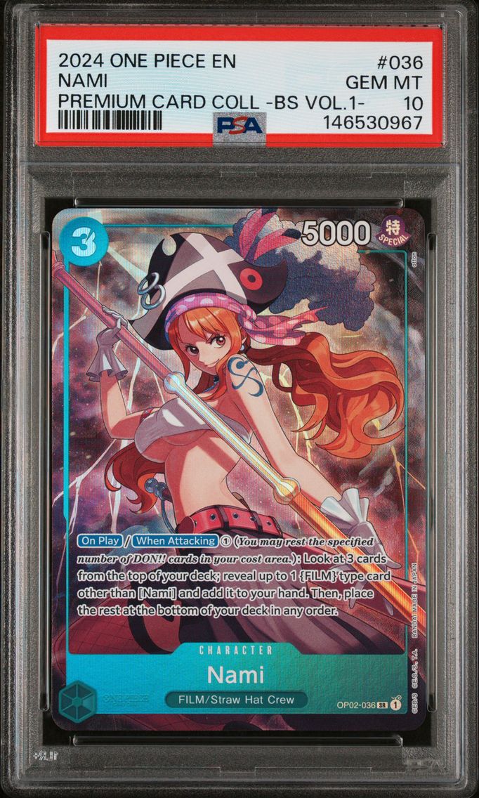 2024 #036 Nami PSA 10 One Piece Premium Card Collection -Best Selection Vol.1-