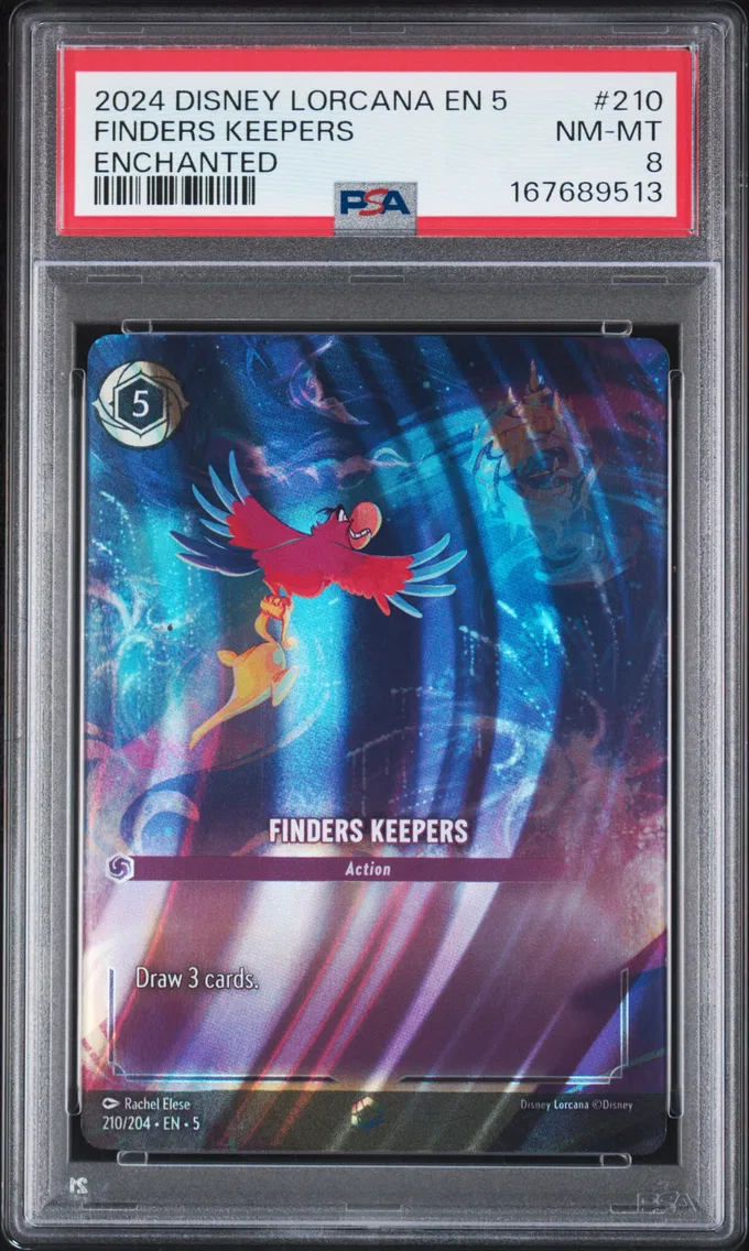 2024 #210 Finders Keepers PSA 8 Disney Lorcana EN 5-Shimmering Skies