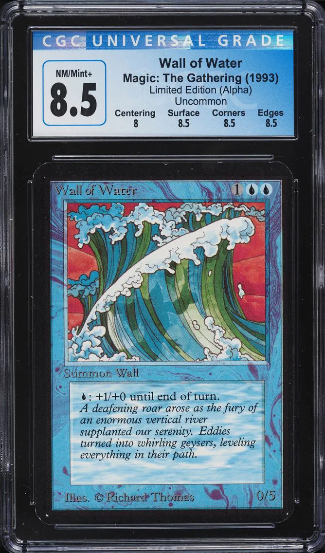 1993 #90 ALPHA WALL OF WATER CGC 8.5 MAGIC THE GATHERING