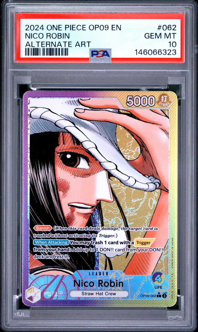 2024 #062 Nico Robin PSA 10 One Piece OP09-Emperors in the New World