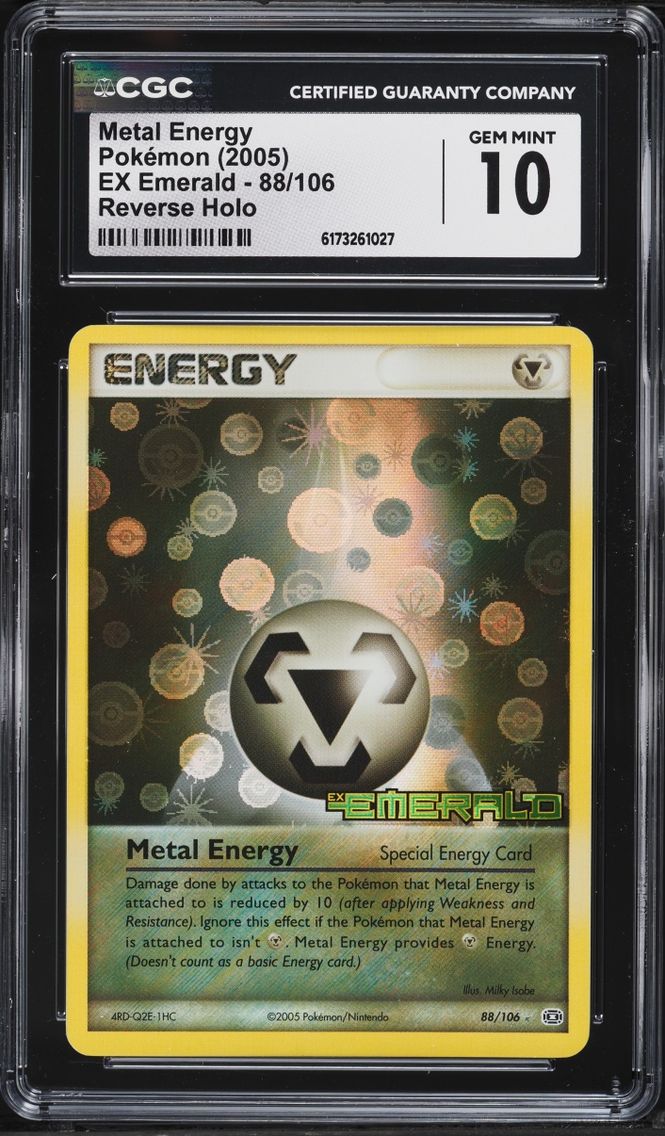 2005 Pokemon EX Emerald Reverse Holo Metal Energy #88 CGC 10 GEM MINT