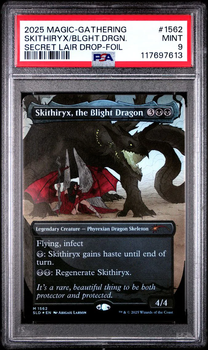 2025 #1562 Skithiryx, the Blight Dragon PSA 9 Secret Lair Drop Magic the Gathering