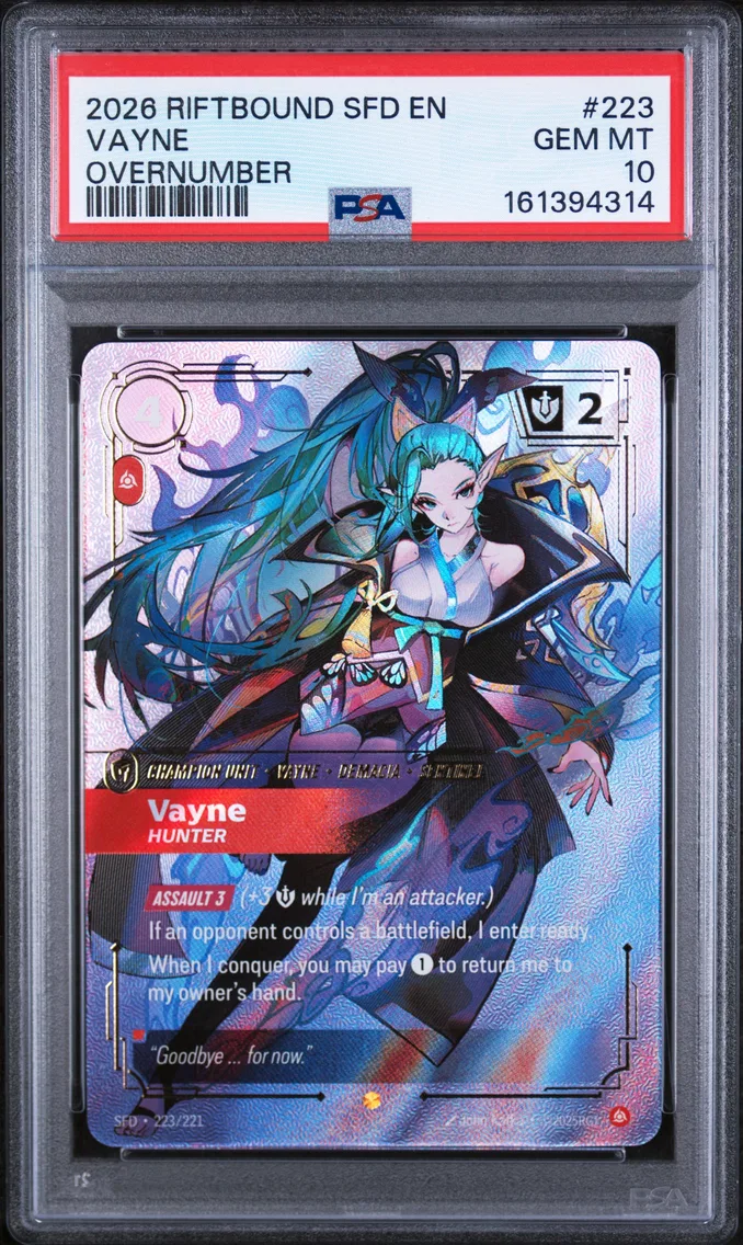 2026 #223 Vayne - Hunter PSA 10 Riftbound: League of Legends Sfd-Spiritforged