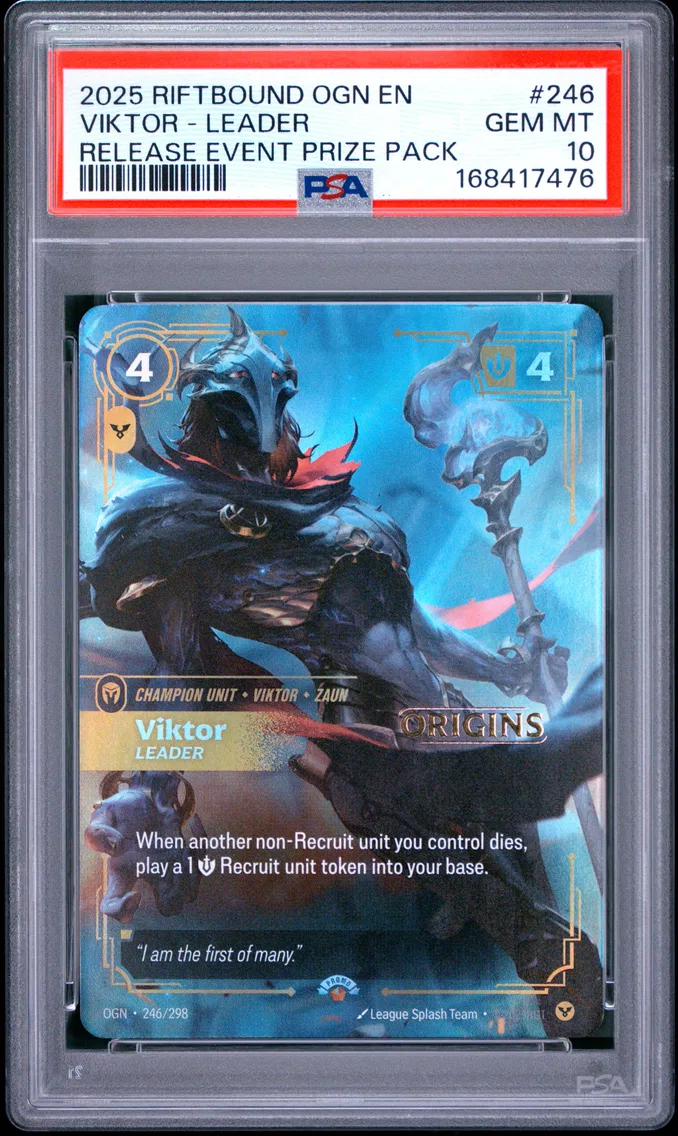 2025 #246 Viktor - Leader PSA 10 Riftbound: League of Legends Ogn-Origins