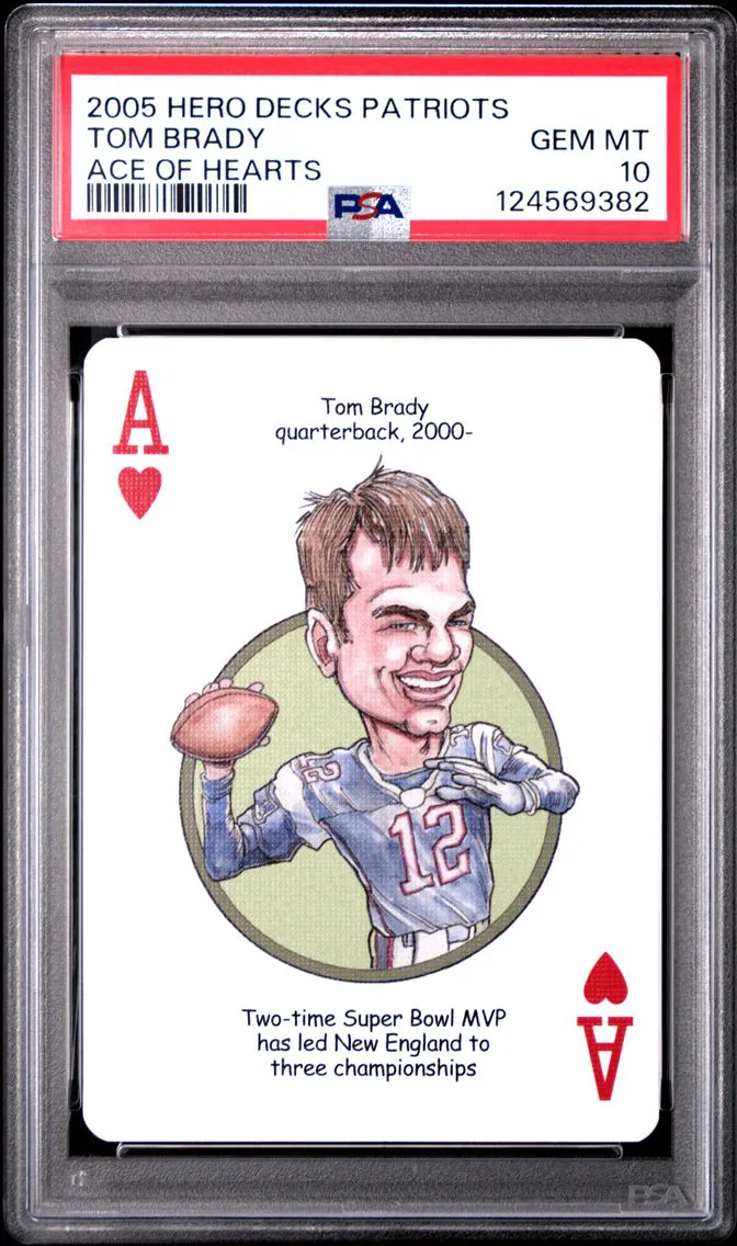 2005 #NA Tom Brady PSA 10 Hero Decks New England Patriots