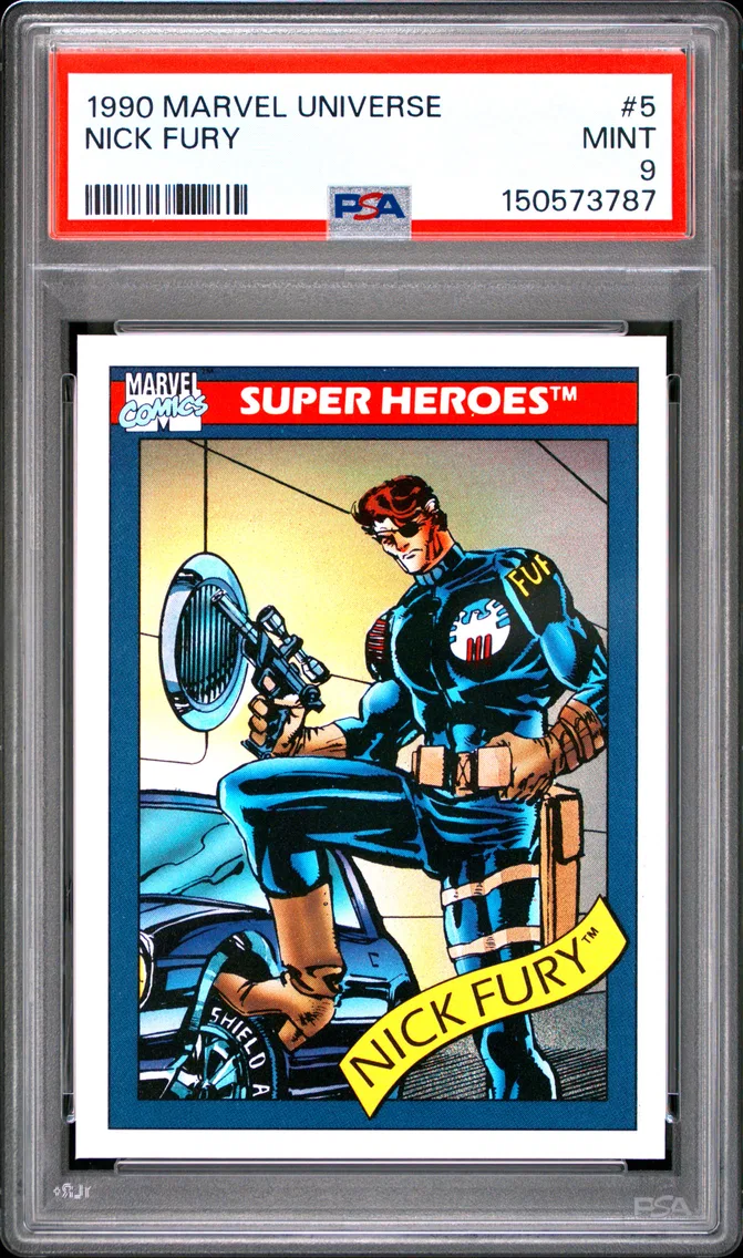 1990 #5 Nick Fury PSA 9 Marvel Universe