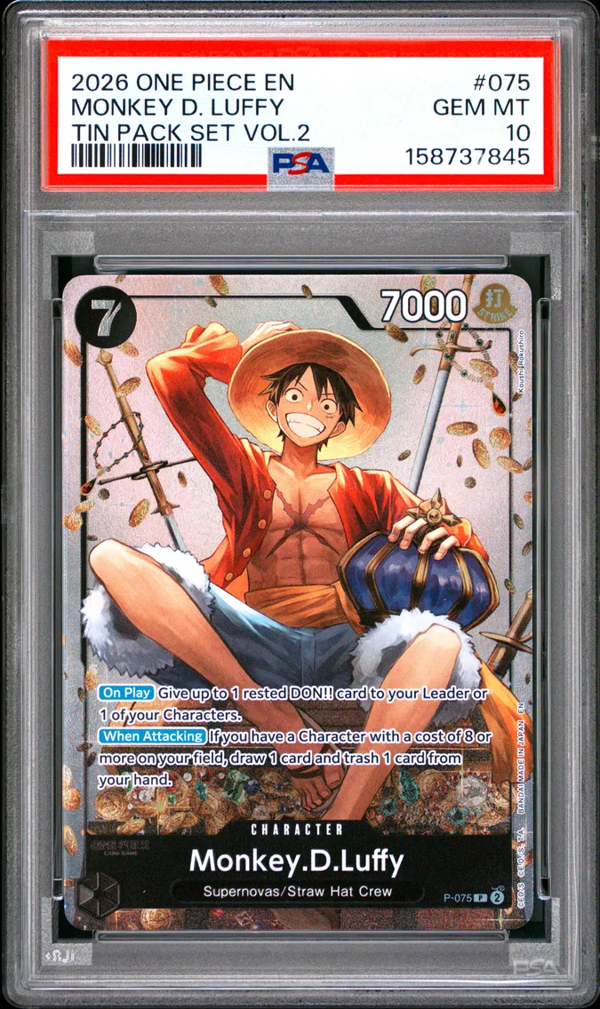 2026 #075 Monkey D. Luffy PSA 10 One Piece Promos