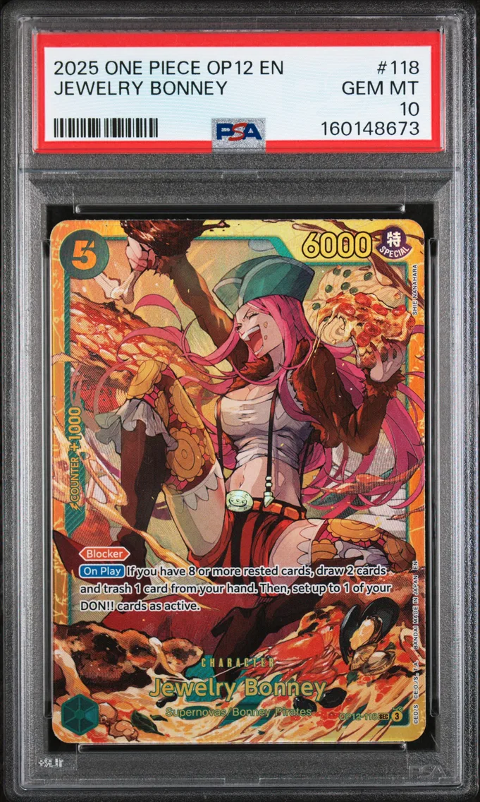 2025 #118 Jewelry Bonney PSA 10 One Piece OP12-Legacy of the Master