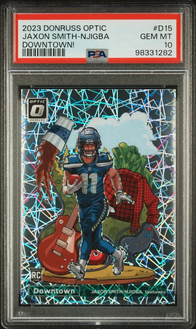 2023 #D15 Jaxon Smith-Njigba PSA 10 Panini Donruss Optic Downtown!