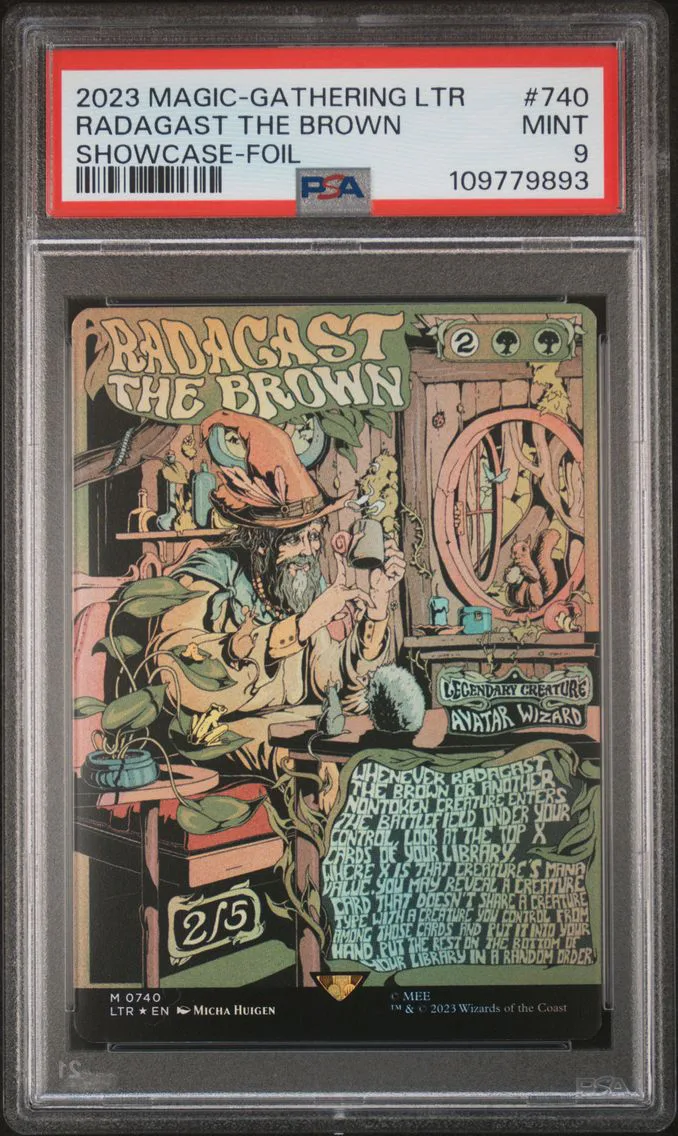 2023 #740 RADAGAST THE BROWN PSA 9 THE GATHERING TALES OF MIDDLE-EARTH MAGIC